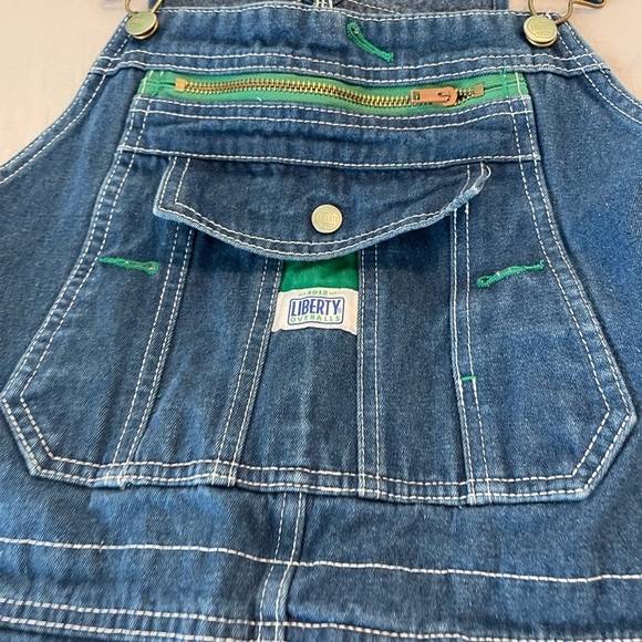 Vintage Liberty Denim Overalls 36x30 Men's Carpenter Bib Blue Utility Farm - Picture 5 of 6